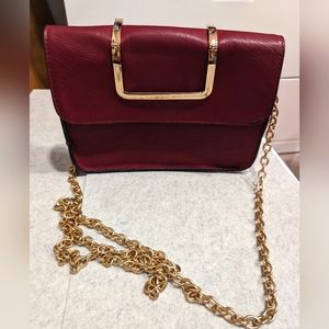 Red Vegan Leather Purse